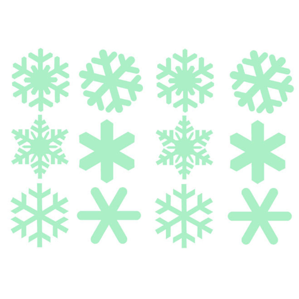 Snowflake Window Decal - 1Set Luminous Christmas Snowflake Wall Sticker