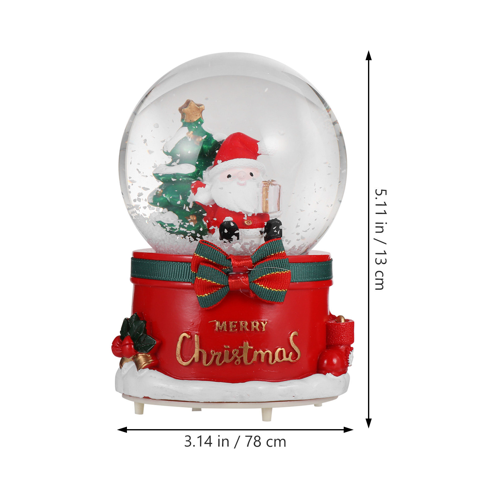 Christmas Santa Claus Crystal  - Snow Globe Musical ulasan dan harga