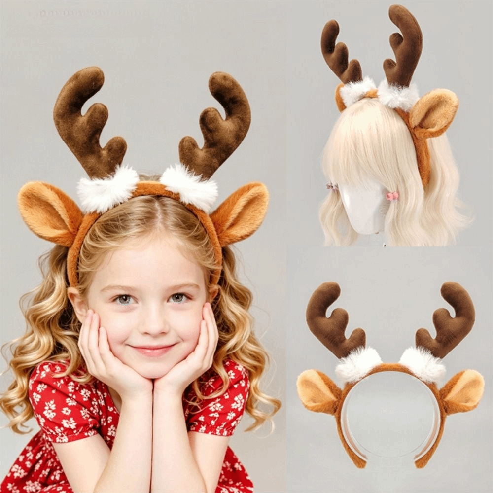 Realistic Plush Antler Headban - Reindeer Antlers Headband ulasan dan harga