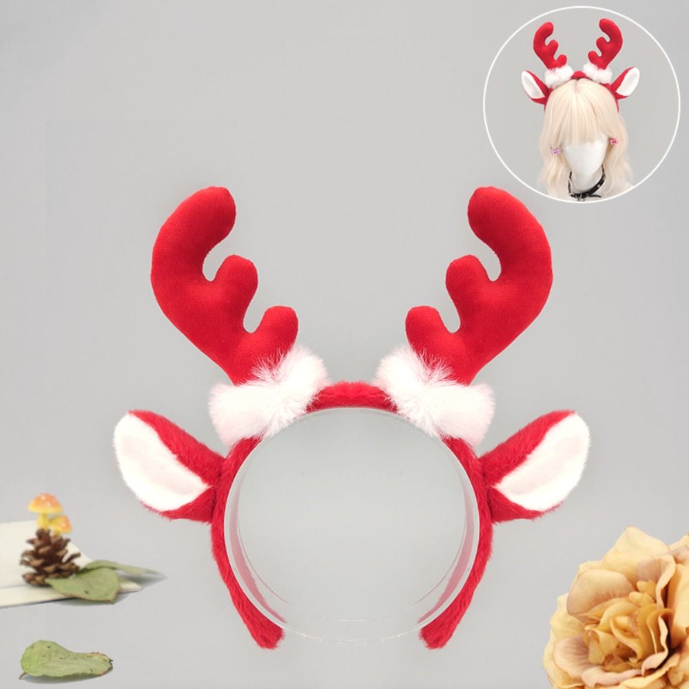 Realistic Plush Antler Headban - Reindeer Antlers Headband ulasan dan harga