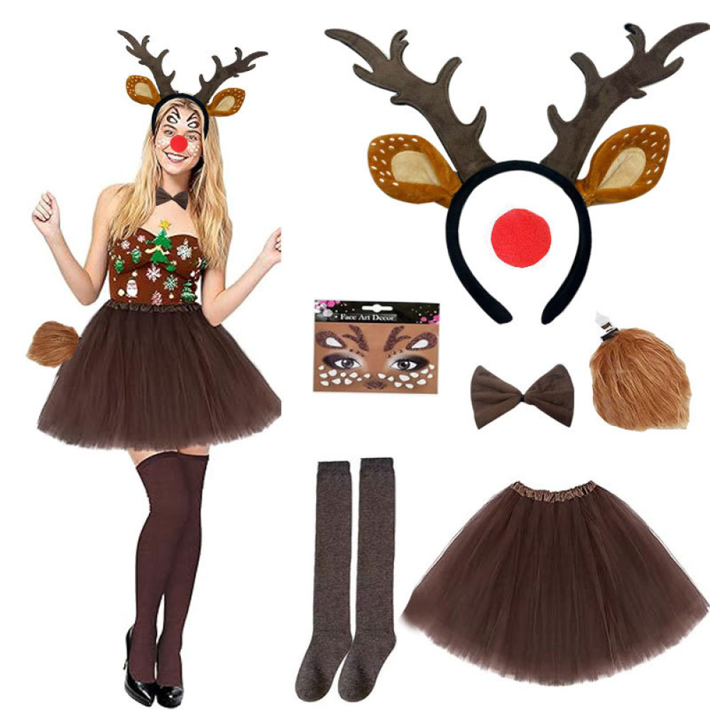 Christmas Reindeer Antler Head - Reindeer Antlers Headband ulasan dan harga