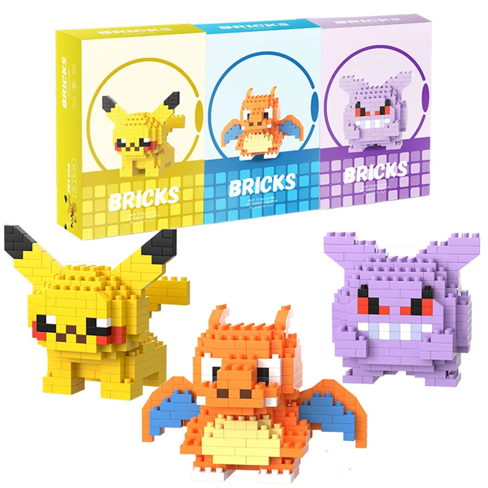 Pokemon Micro Building Blocks  - Lego Set Technic ulasan dan harga