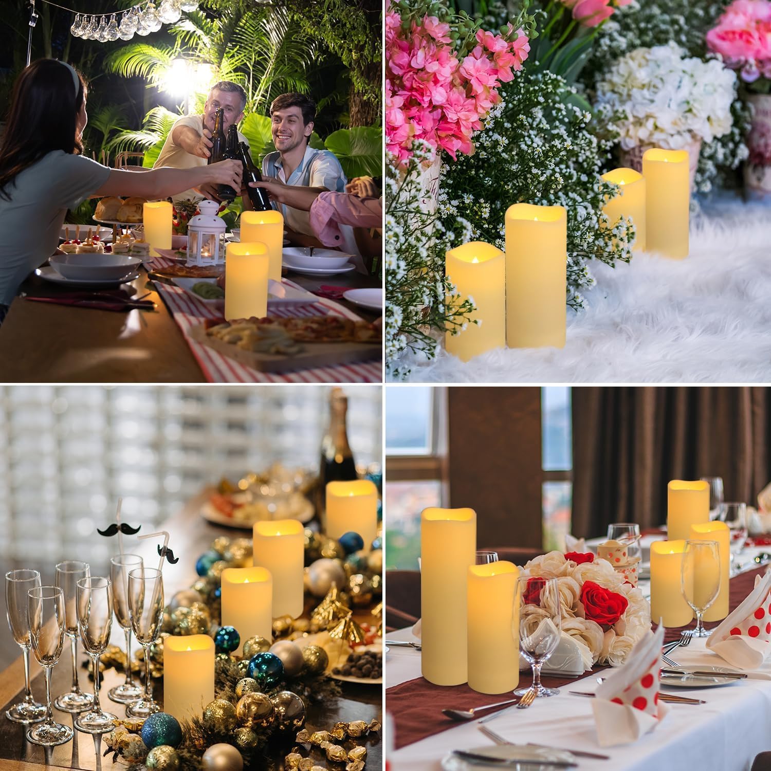 Set of 96 Waterproof Outdoor F - Holiday Candle Set ulasan dan harga